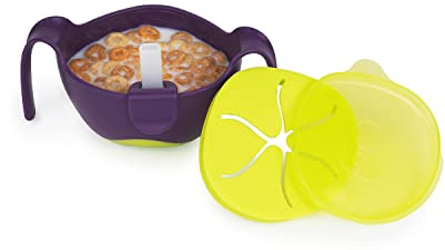 b.box Bol Enfant + Paille | Bol à Snacks 3 en 1 avec Couvercle, Gobelet Avec Paille pour les Balades, Bol à Céréales | Passe au Lave-Vaisselle et au Micro-Ondes | 250 ml/8,5 oz