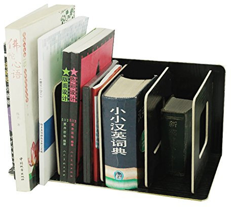 YJZQ Stehsammler Abnehmbar Stehordner Zeitschriftensammler aus Holz DIY Archivsammler Schreibtischorganizer mit 4 Fächer Katalogsammler für Buch Magazin CD Halter