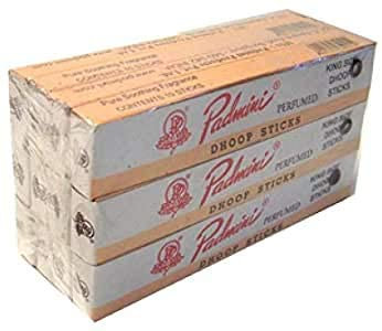 Incenso Padmini, king size, 12 scatole da 10 bastoncini