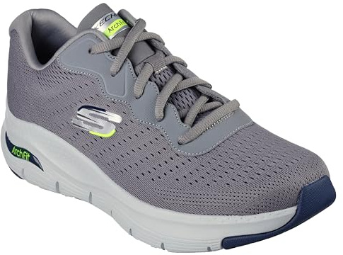 Skechers Arch Fit Infinity Cool Sneaker für Herren, Größe 40, grau, 6.5 UK