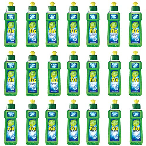fit Original Geschirrspülmittel flüssig (54 x 100ml), biologisch abbaubares Spülmittel, höchste Spülkraft und sparsamer Verbrauch, nachhaltig & vegan