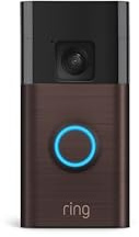 Ring Battery Doorbell, Home or business security with Head-to-Toe video, Live View with Two-Way Talk, and Motion Detection & Alerts, Venetian Bronze
