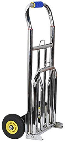 Carrello Pieghevole Pieghevole in Acciaio con Ruota Solida antiforatura e carriola per Sacco con capacità di 150 kg per Viaggi, Shopping, Giardino, Interni ed Esterni (Stile 2)