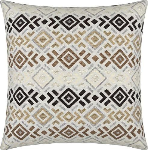 Erwin Müller Kissenhülle York Boho Chenille braun Größe 50x50 cm