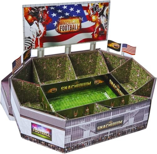 Snackstadium Deine Snackbar für spannende Footballabende, für echte American Football Fans, Geschenk, Super Bowl, Ready für Dein Gameday, NFL Fan (Team Grün)