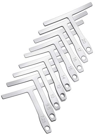 QUETTO Guitar Radius Gauge Set, 9-Piece Universal Tool for Guitar Repair