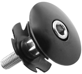 cyclingcolors Steuersatzkappe 1 zoll 22,2mm Fahrrad Ahead Gabel Kralle Steuersatz Kappe mit Sternmutter Mutter Steuersatzschraube Lenkung Headset Schwarz