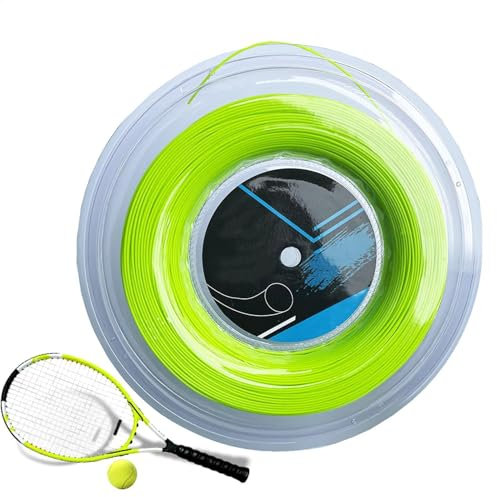 Ghjkldha Cuerda de Tenis, líneas de Alta Resistencia Que absorben los Golpes, Cuerda de Tenis Resistente, jugabilidad Mejorada, 9.0 x 9.0 x 1.57 Pulgadas, Ideal para competición y Entrenamiento
