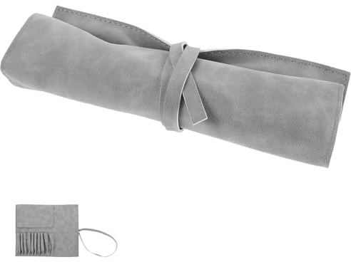 AUTSUPPL Borsa Porta Pennelli Make Up da Viaggio Grande Capacità, Realizzata in Pu e Metallo, Raffinata e Protettiva per Accessori Cosmetici a Casa in Viaggio