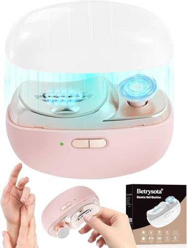 Electric Nail Clipper Upgraded 3 in 1 Automatic - with Polishing, Dust Storage & LED Light, Nail File Toenail Trimmer, Gifts for Women Men Mom Her Him Kids Adults Senior Baby Teacher Students