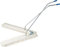 Balai ciseaux 2 x 100 cm complet avec franges et manche, forme en V, poils rigides en Polypropylne (PP), ideal pour les sols durs