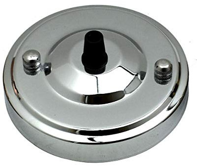 DC VOLTAGE Rosone da soffitto moderno vintage, diametro 108 mm x 40 mm, con piastra di montaggio, accessori per lampada a sospensione industriale e lampada da parete