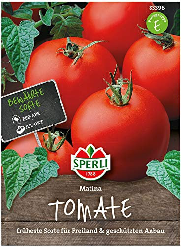 Sperli Premium Tomaten Samen Matina ; sehr frühe und aromatische Tomate ; Tomaten Saatgut