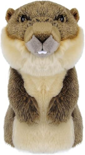 Profey Funny Golf Club Head Covers - Groundhog & Gopher Plush Animal Driver Headcover for 460cc Clubs - Protective Golf Club Covers for Men, Women & Kids