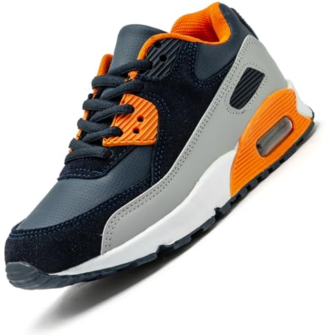 VTASQ Boys Kids Trainers Girls Running Walking Shoes Sneakers Trainers Breathable Lightweight Athletic Sports Shoes for Little/Big Kids Deep Blue 2.5UK