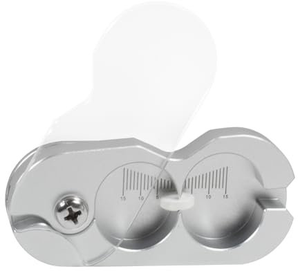 Pill Cutter for Small Pill, 1/2, 1/4, 1/8 Cutting, Metal Pill Cutter with Laser Scale& Transprent Lid, Silver