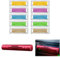 Car Air Freshener, Vent Clip Natural Essential Oil Diffuser with 10 Aromatherapy Sticks 1 Aluminum-alloy Holder, Car Smell Solid Perfume Purifier (Red, Various Scents)