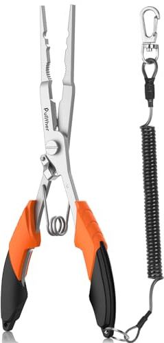 pullther Stainless Steel Fishing Pliers, Needle Nose Hook Remover