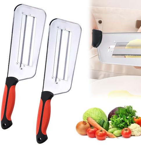 Ccipotatoo Tagliaverdure multifunzionale, 2025 nuovo affettatrice a doppio strato in acciaio inossidabile, trituratore per cavoli, trituratore per crauti, grattugia creativa per uso domestico (2)