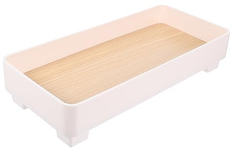 WOONEKY Vassoio Da Bagno in Decorativo Portagioielli e Portaoggetti Per Cosmetici Vassoio Piccolo Per Ingresso e Scrivania Per Organizzare Prodotti e Chiavi