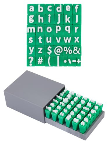 UNICRAFTALE 36Pcs Alphabet Stamps Set for Clay Pottery Polymer Clay Stamp Uppercase Alphabet & Numbers & Punctuation DIY Handmade Mold Accessories Small Press Fondant Embosser DIY Cookie Stamps