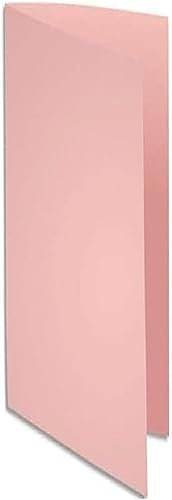 Exacompta 330003E 100er Pack Aktendeckel SUPER in Pastellfarben aus extra starkem Karton für DIN A4 ideal für Archivierung 1 Pack rosa