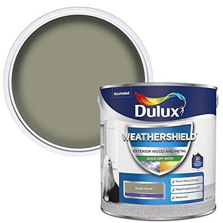 Dulux Weather Shield Quick Dry Satin Paint, 2.5 L - Green Glade