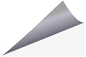 Fliesenfolie am Stück - Fliesenaufkleber selber zuschneiden | Bastelfolie | Küchenfolie Meterware (100 cm x 63 cm) weiss (glänzend)