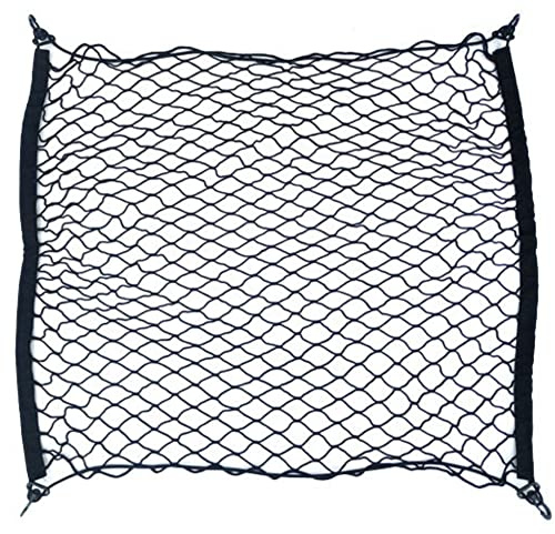 LXGKREL bagagetät bagagenät 70 x 70/110 x 60 elastiskt bagageluckät med krok för bilen