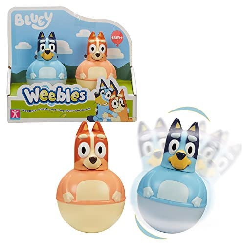 WEEBLES, 2 tecken Bluey, Culbuto, uppvaknande leksak, leksak för barn från 1 år, GIOCHI PREZIOSI, WEU003