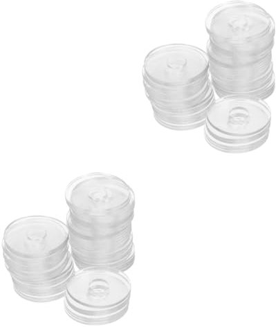 GLEAVI 100piezas Arandelas Planas Transparentes Para Tornillos Juntas De Sellado De Reemplazo Para Manijas De y Componentes De Soporte