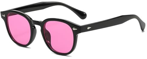 LHSDMOAT Lunettes de soleil rondes vintage style Depp années 70 pour hommes femmes, protection UV400, lunettes de soleil de carnaval pour la conduite, les voyages et les fêtes