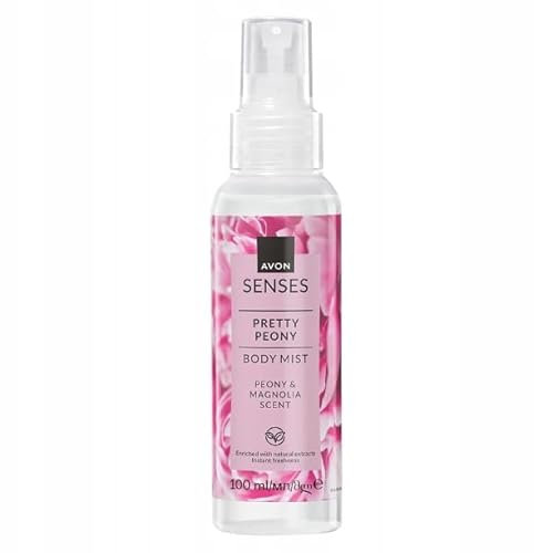 Avon Senses Pretty Peony, peonia e magnolia, spray per il corpo, 100 ml