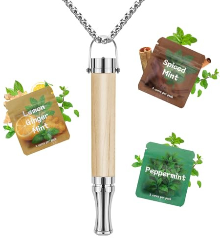 CARITATE Rökfritt halsband rökvänjning, justerbart motstånd rökavvänjning med fruktblandning förpackning smak filter, anti-rök hjälpmedel ersättning för cigarett