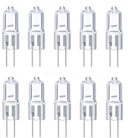 LISSEK 10 x Halogen Stiftsockellampe Kapsel Lampe G4 5W 5 Watt 12V Leuchtmittel