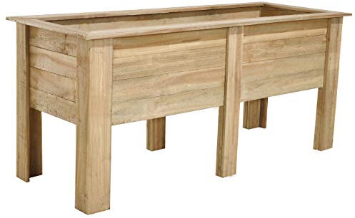 Forest Garden 1.8m Pressure Treated Wooden Deep Root Planter, 1.8 m/350 litre