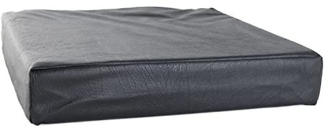 Kozee Komforts Vinyl Wheelchair Cushion - Comfortable & Supportive Sitting for Wheelchairs - High-Density Foam & Removable Cover - Choose Your Thickness - Size 16 x 17 x 2