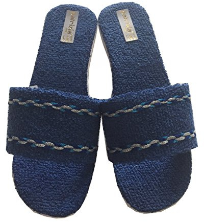 Patrizia Pantofole Ciabatte Donna in Spugna Art.174 (40, Blue)