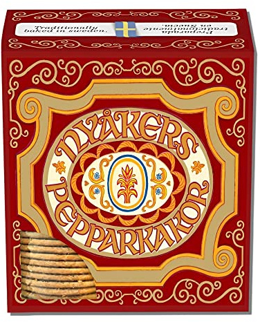 Nyaker Swedish Gingersnap Cookies Twin Sleeve, 10.6-ounces (Pack of 3: 31.8 ounces total)
