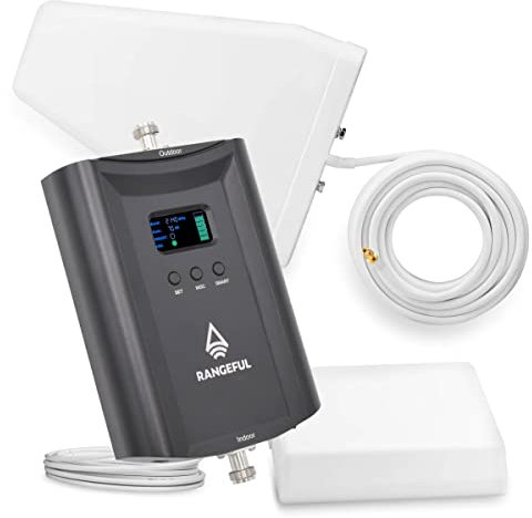 Rangeful Lance 500 V4G-H Amplificateur de Signal de Téléphone Mobile pour Tous Les Opérateurs Européens GSM/LTE Répéteur 2G/4G Répéteur Cellulaire 900/1800MHz Répéteur de Téléphone Mobile