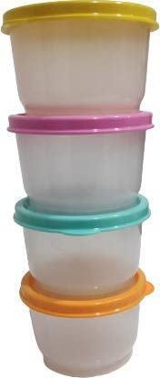 Tupperware - Contenitore multiuso in plastica da 120 ml (confezione da 4, multicolore)