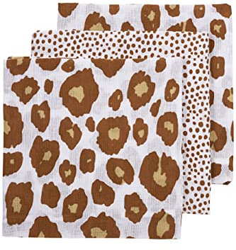Swaddle 2-pack Cheetah/Panther – kamel – 120 x 120 cm