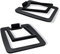 Sanyun SW601 Metall Desktop Lautsprecher Ständer für 3inch Lautsprecher, geneigte Steeal für Computer PC Tischmonitor Lautsprecher, schwarz (Paar)