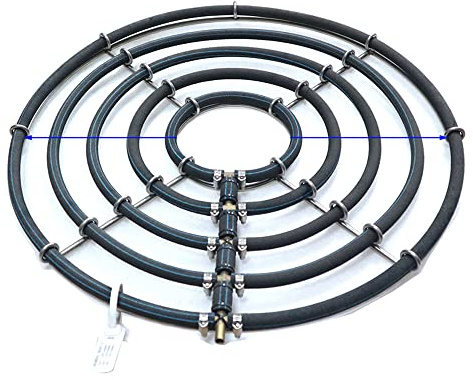 XRMXF Anello aeratore giapponese Koi stagno ventilazione ossigeno, erogatore giapponese per laghetto Koi, ma anche per ossigenazione nel laghetto da giardino (5 passanti/Ø 55 cm)