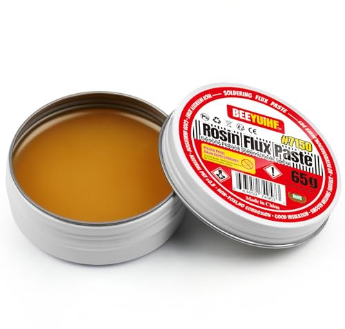 BEEYUIHF Colofonia Flussanti e paste per Saldatura, Senza Piombo Flussi per pasta Saldante，per PCB/IC/SMD Riparazione elettrica a saldare (2.29oz/65g)