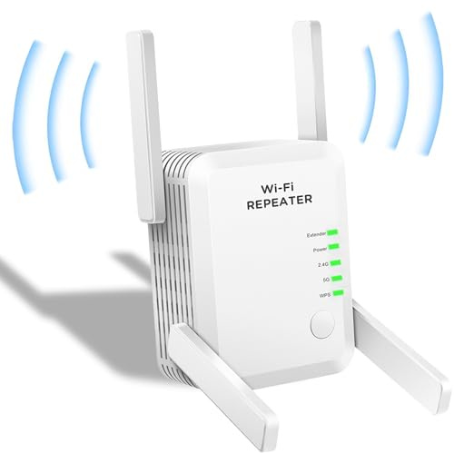 Cluvox WiFi Extender, 2025 New WiFi Repeater, 1200Mbps WiFi Amplifier, Dual Band 5GHz/2.4GHz WiFi Signal Enhancer,Repeater/Router/AP mode, Easy to Set up, UK Plug,White