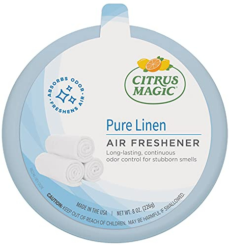 Citrus Magic Odor Absorbing Solid Air Freshener, Pure Linen, 8-Ounce, Pack of 1