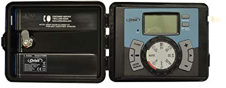 S&M Orbit 94892 – Programador de riego automático Easy-Set Logic con tapa-12 Zonas de riego