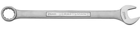 Craftsman 26 Millimeter x 26 Millimeter x 14 in. L 12 Point Metric Combination Wrench 1 pc