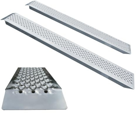 WORHAN Rampe di Carico 200cm Robuste Trattore Moto Rimorchio in Alluminio fino a 1000kg LR7H